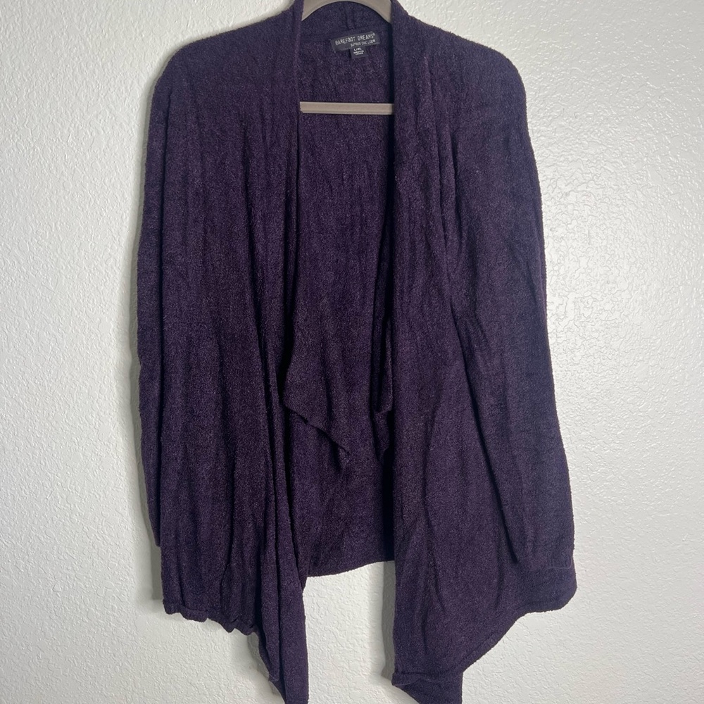 Barefoot Dreams Purple Waterfall Soft Cardigan Size L-XL